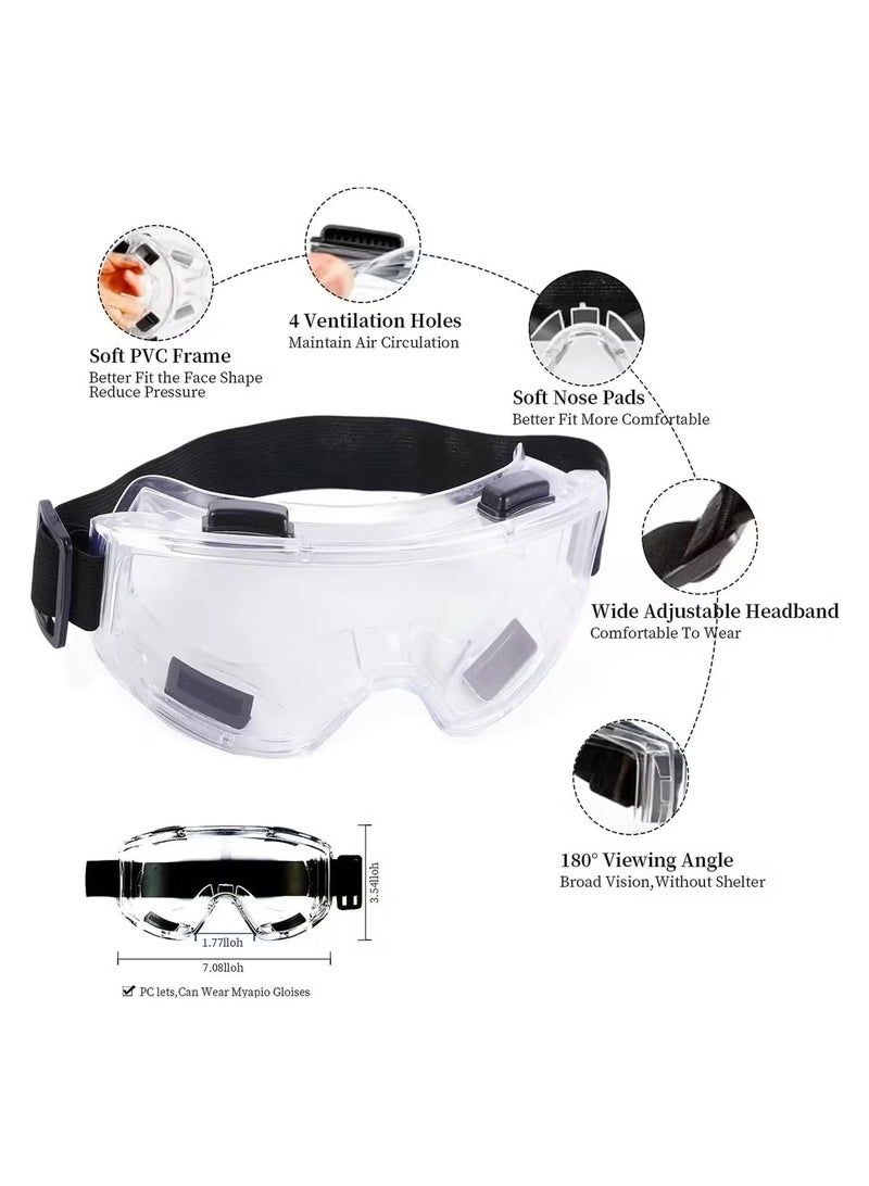 Respirator Mask - Respirator with Filter and Goggles for Chemicals - Epoxy Spray Paint Mask For Paint Dust Soldering Construction Sanding Woodworking etc. - Image 4