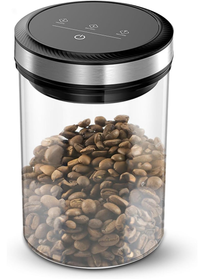 Vacuum Jar, Coffee and Food Storage Container - 1.6 Liter Jar - Airtight Food Storage Container - Coffee Container - transparent - Image 1
