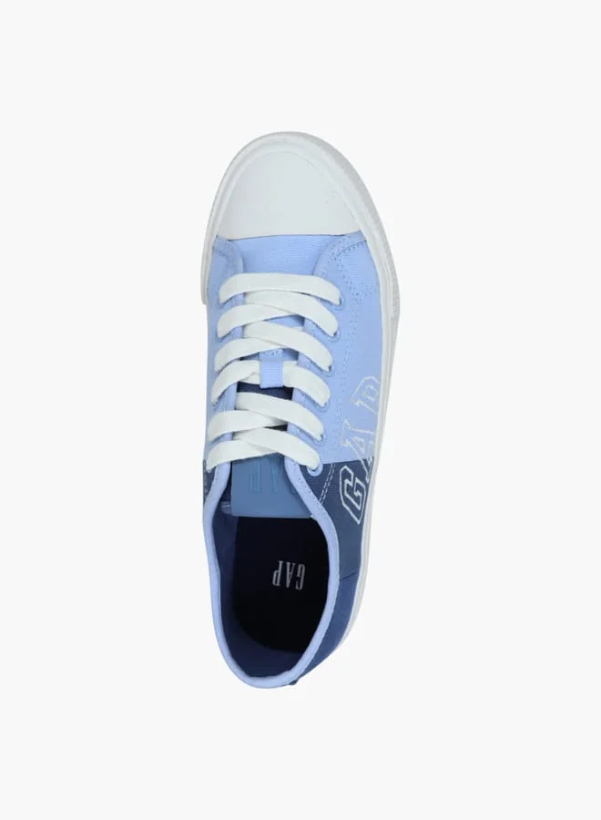GAP Women's Logo Detail Sneakers with Lace-Up Closure - BALTIMORE