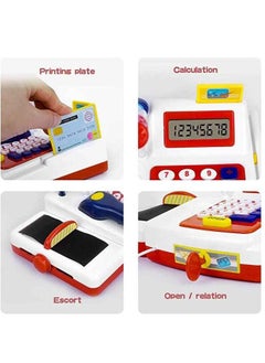 UKR UKR Cash Register Toy for Kids – Interactive Pretend Play Calculator with Scanner, Lights & Sounds | Play Money Included | Educational Role-Playing Toy for Boys & Girls Ages 3+ | Learning & Counting Toy for Toddlers  - Image 4