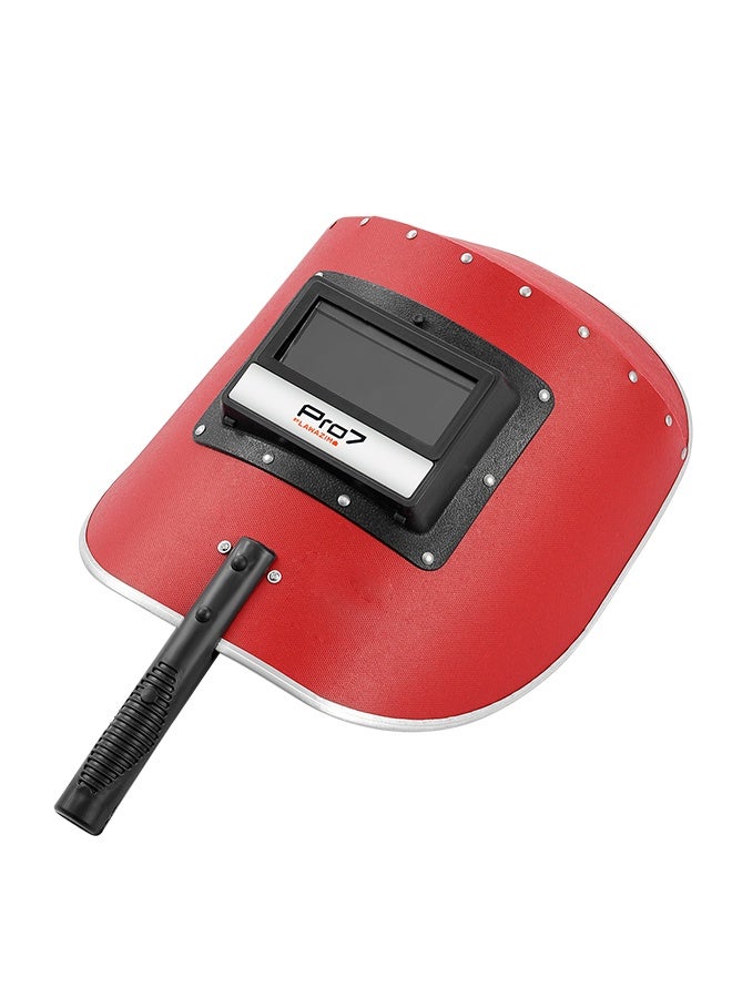 LAWAZIM Pro7 Half Auto Welding Mask - Handheld Welding Face Shield with Riveted Border, Curved Coverage, and Ergonomic Grip for ARC Welding, Cutting, Polishing, and Metalwork Tasks - Image 4