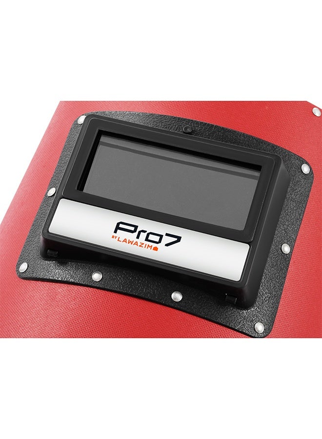 LAWAZIM Pro7 Half Auto Welding Mask - Handheld Welding Face Shield with Riveted Border, Curved Coverage, and Ergonomic Grip for ARC Welding, Cutting, Polishing, and Metalwork Tasks - Image 5