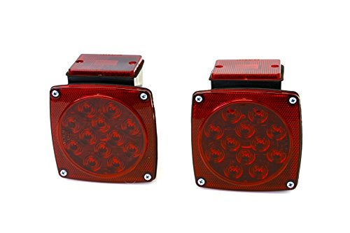 MAXXHAUL 70460 12V LED Trailer Tail Lights TurnStopSignalLeftRightDOT Compliant