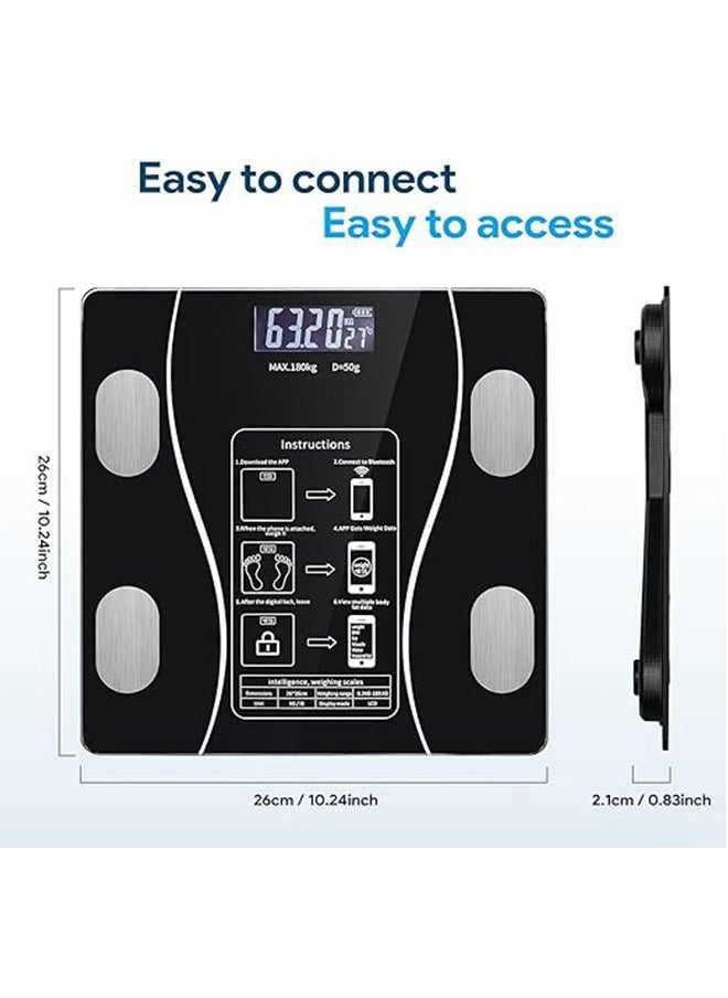 Cool Baby - COOLBABY Digital Bathroom Scale with Led Display, Simple and Practical Body Fat Scale with Smartphone App - Image 1