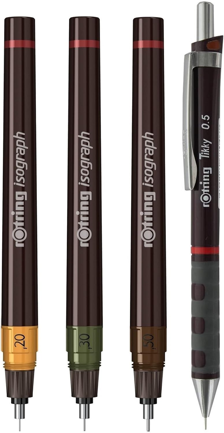 Rotring Isograph College Set - Precision Technical Pens with 0.2mm, 0.3mm, and 0.5mm Tips - Image 5