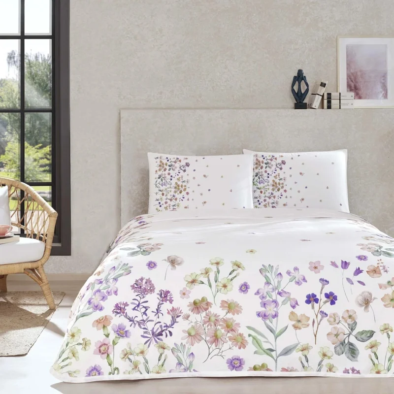 TA - Gleam Lilac Double Cotton Pique Set