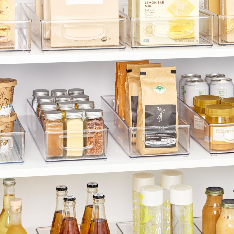 InterDesign iDesign Slim Extra Long Clear Storage Bin, Narrow Stackable Organizer for Kitchen or Pantry - Image 3