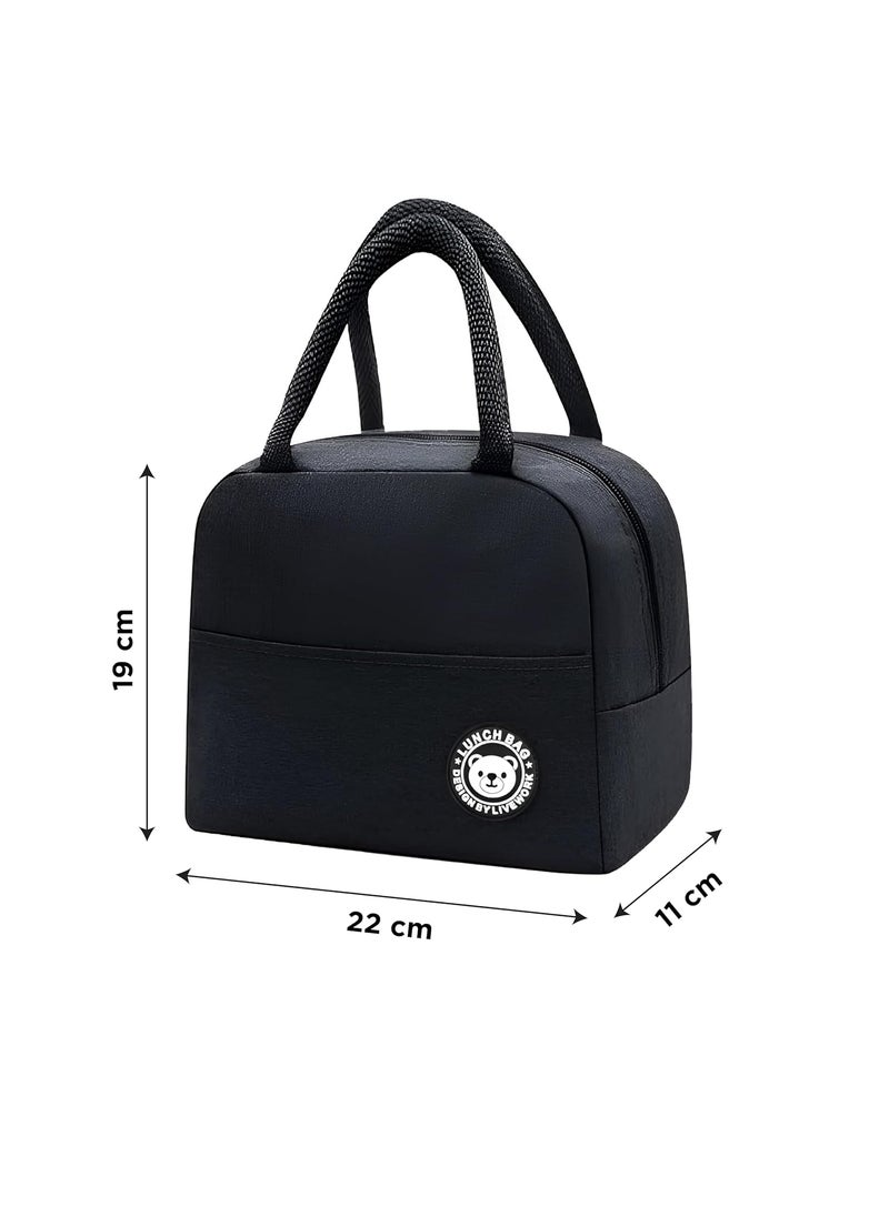 NFI essentials - NFI essentials Insulated Lunch Bag for Men Women Large Tiffin Carry Bag Travel Lunch Box Organizer for Office, School, College, Leak-Proof Lunch Cooler Bag - Image 1