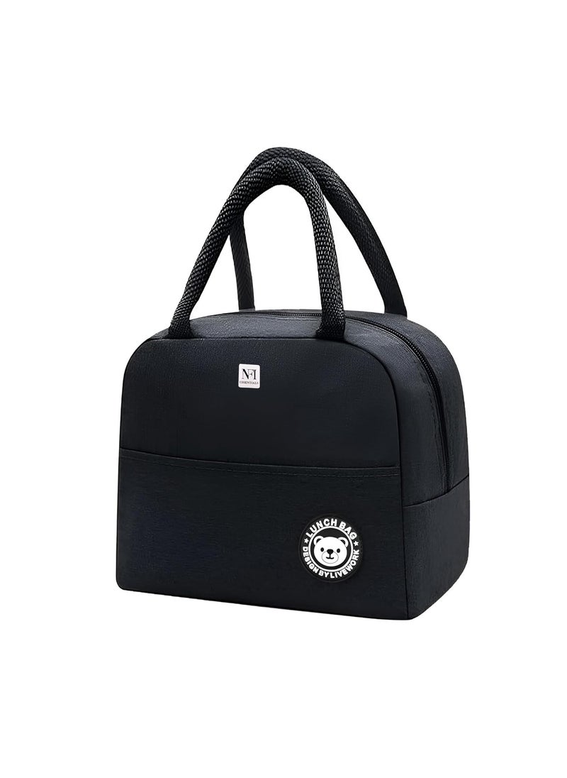 NFI essentials - NFI essentials Insulated Lunch Bag for Men Women Large Tiffin Carry Bag Travel Lunch Box Organizer for Office, School, College, Leak-Proof Lunch Cooler Bag - Image 1