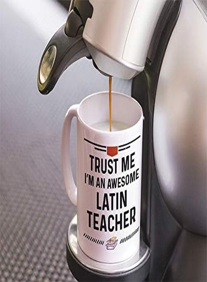 Casitika Funny Latin Teacher Gifts. 11 oz Ceramic Coffee Mug for Latin Language Teachers. Trust Me I'm An Awesome Latin Teacher. - Image 4