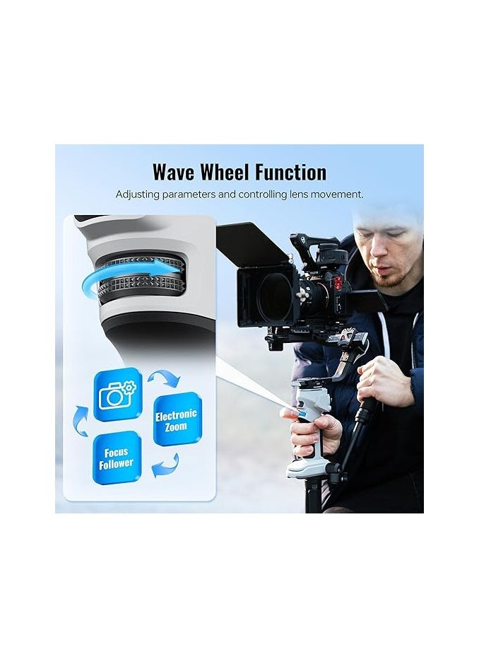 Zhiyun ZHIYUN CINEPEER CRANE 4E Camera Gimbal for DSLR and Mirrorless Cameras, 3-Axis Stabilizer Gimbal, Lightweight Camera Stabilizer for Nikon/Canon/Sony/Panasonic/Fujifilm, Light Gray  - Image 2