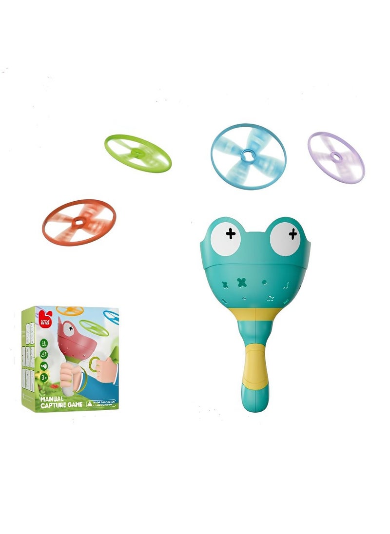 Generic - Little Bessn The Frog Manual Capture Flying Saucer - Green - 207Y-1 - Image 1