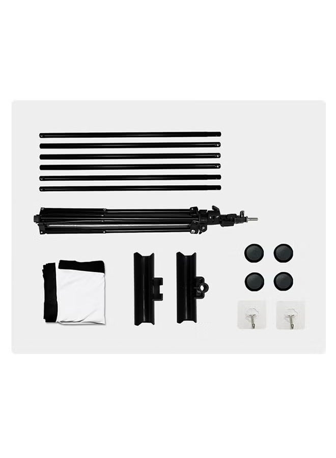 120-Inch 16:9 Portable Foldable Projection Screen, With A Stand And No Wrinkles, Milk Silk Projection Cloth, Home High-Definition 4K Projection Screen (Wall-Mounted And Rack-Mounted), Suitable For Mobile Outdoor, Living Room, Bedroom, Home Theater And Office Presentation - Image 3