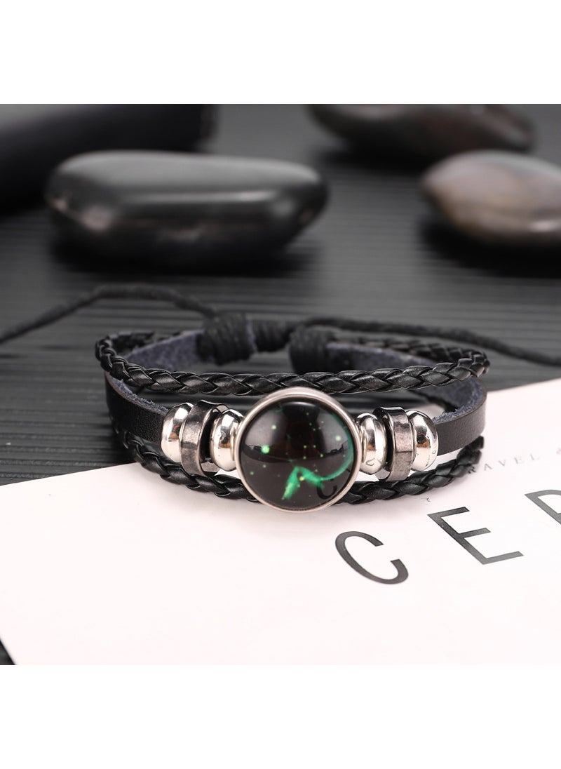 Generic - Zodiac Couple Beaded Bracelet Multi-layer Glow Sagittarius luminous style - Image 1