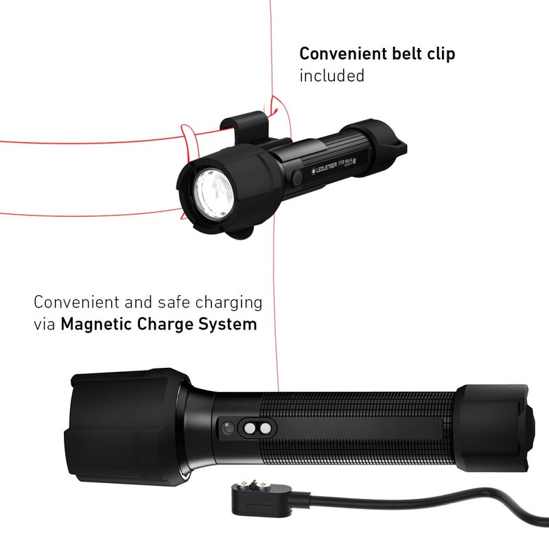 LEDLENSER مصباح يدوي LEDLENser 502601 P7R للعمل بتقنية UV LED قابل للشحن عبر USB منتج ياباني أصلي صغير - Image 3