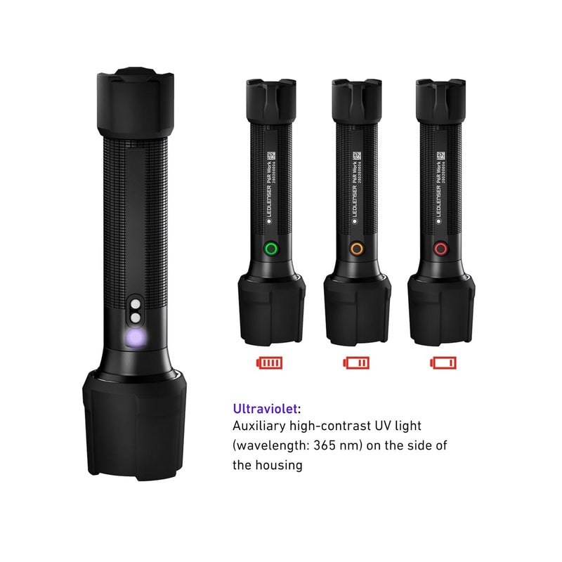 LEDLENSER مصباح يدوي LEDLENser 502601 P7R للعمل بتقنية UV LED قابل للشحن عبر USB منتج ياباني أصلي صغير - Image 2