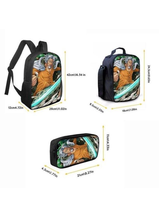 عام أحدث نموذج عالمي من الكرتون طباعة ثلاثة قطعة حقيبة مجموعة ( الطلاب ، الأطفال ، الأصدقاء ، نزهة ، تسلق الجبال ، الخ . ) - Image 3