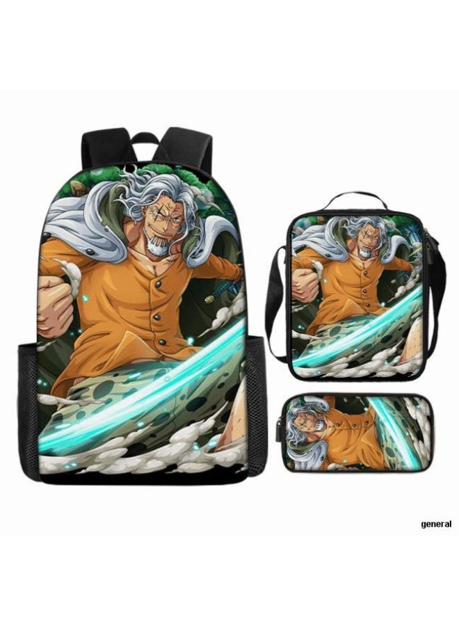 عام أحدث نموذج عالمي من الكرتون طباعة ثلاثة قطعة حقيبة مجموعة ( الطلاب ، الأطفال ، الأصدقاء ، نزهة ، تسلق الجبال ، الخ . ) - Image 1