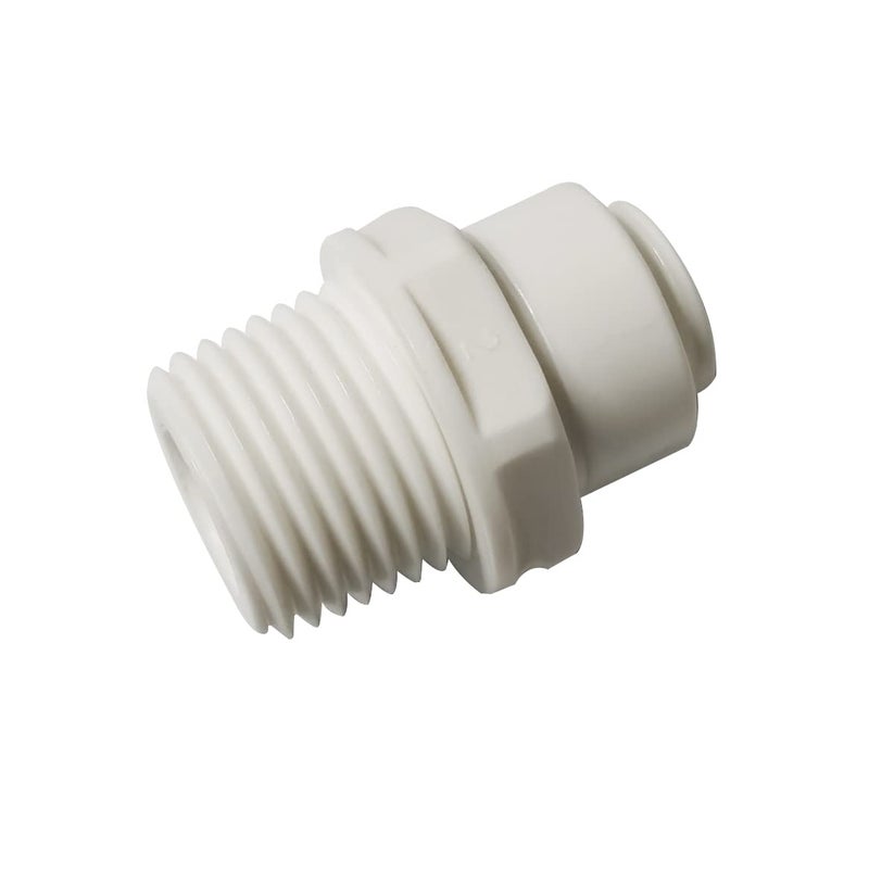 Malida Male Push To Connect Tube Fitting,water purifiers Quick Connector Drinks Dispense and water filtration system fittings (1/2 NPT Male x 3/8 OD Tube)