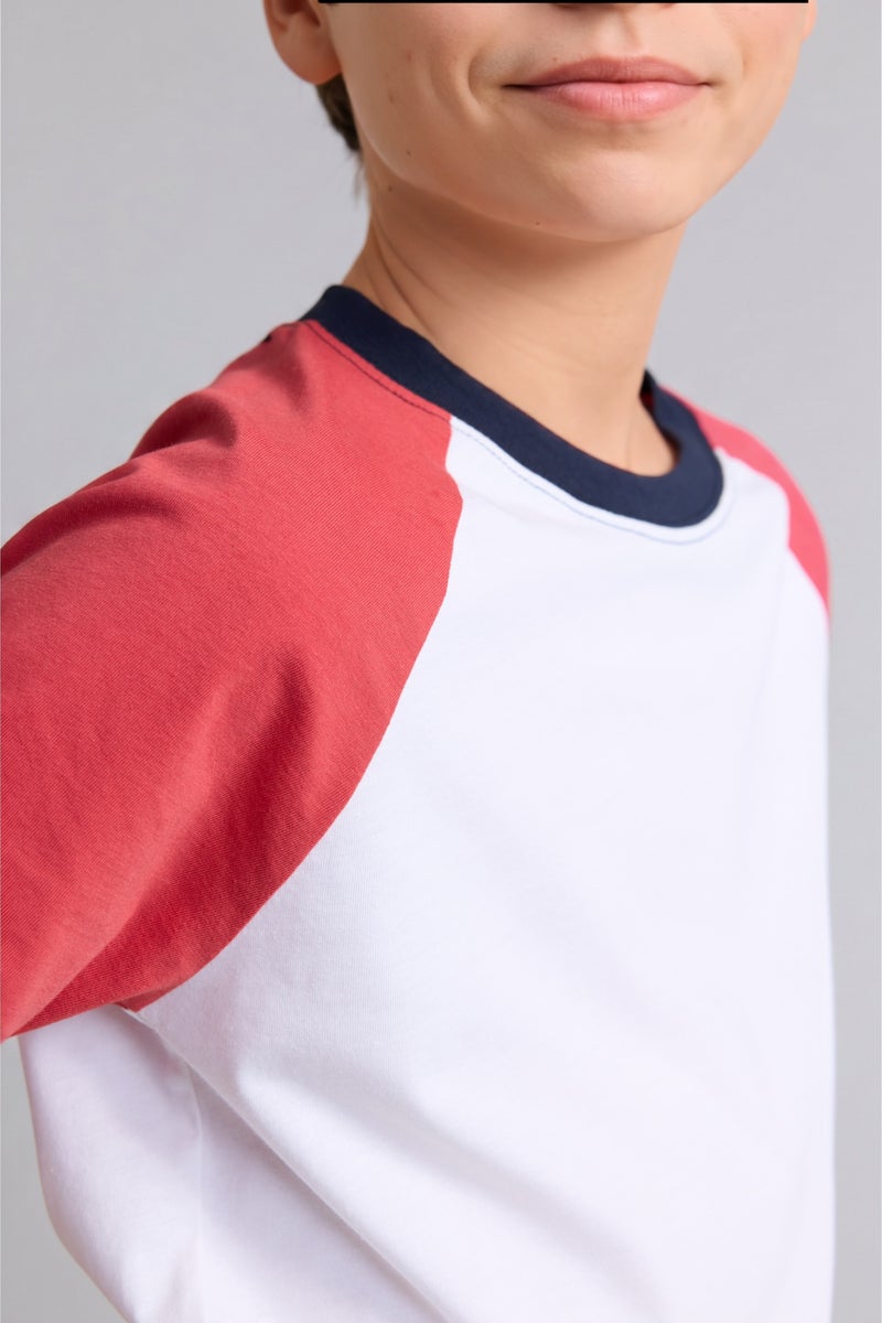 DeFacto Red Boy Boy 100% Cotton T-Shirt Casual - Image 4