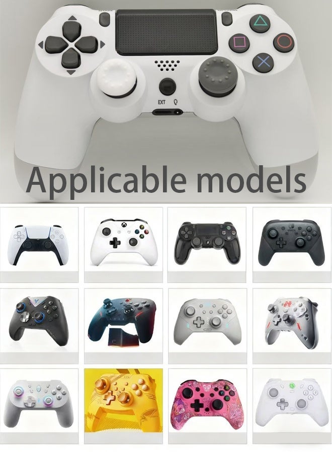 10 قطع من أغطية عصا التحكم PS5/PS4، مقابض إبهام غير قابلة للانزلاق لوحدة التحكم - Image 3