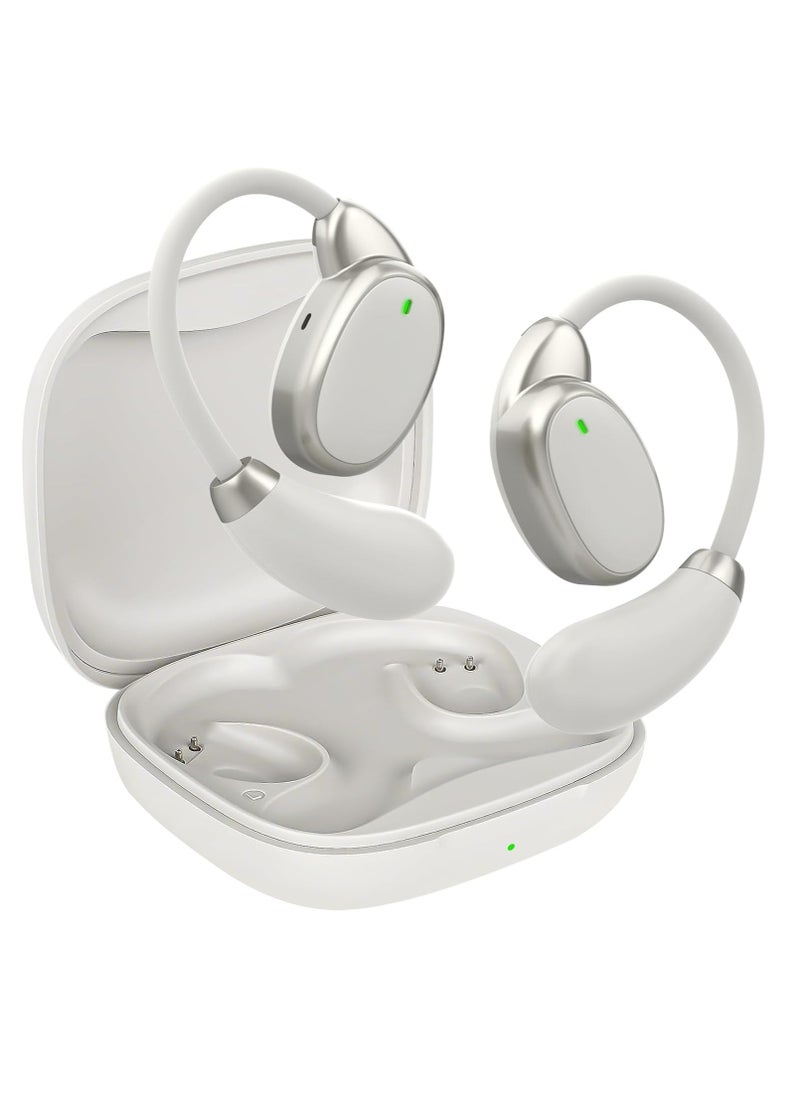 Generic Translation Earbuds-Language Translator Earbuds in 150 Languages and 10 Offline, Translating Earbuds Real Time for iOS & Android, Translator Device for Travel Business (Beige)  - Image 1