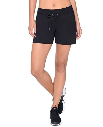 Danskin Women's Drawcord Short, Black, Large - Image 1