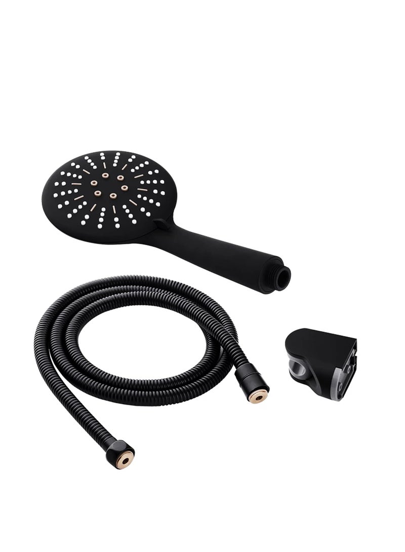 Black Shower Head with Handheld Set, 4.7" Face Handheld Head with Hose, Hand Held Shower Head with Extra Long Hose - Image 3