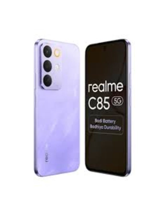 ريل مي C85 برو ثنائي الشريحة باروت بنفسجي 8 جيجابايت رام 256 جيجابايت 4G - نسخة الشرق الأوسط مع هدية مجانية كوب - Image 2