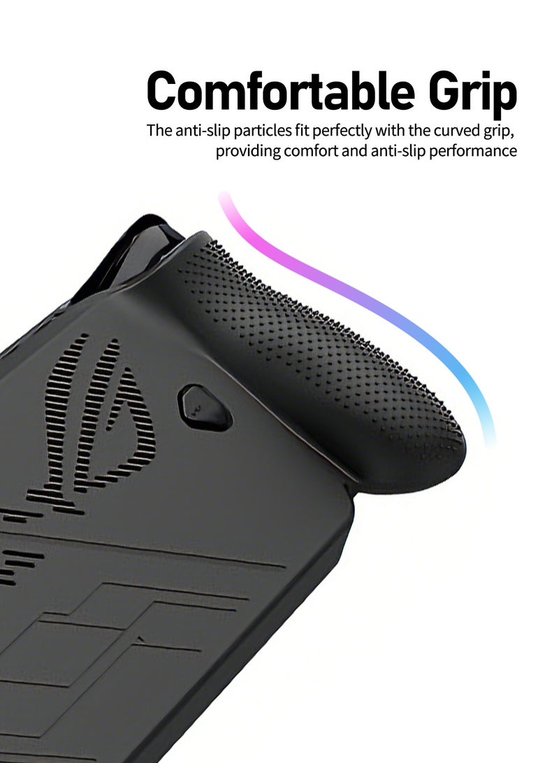 Pxnest Silicone Protective Case for ROG Ally / ROG Ally X, Anti-Slip Grip Cover with 4 Thumb Grips, Soft Protective Skin with Precise Cutouts - Image 4