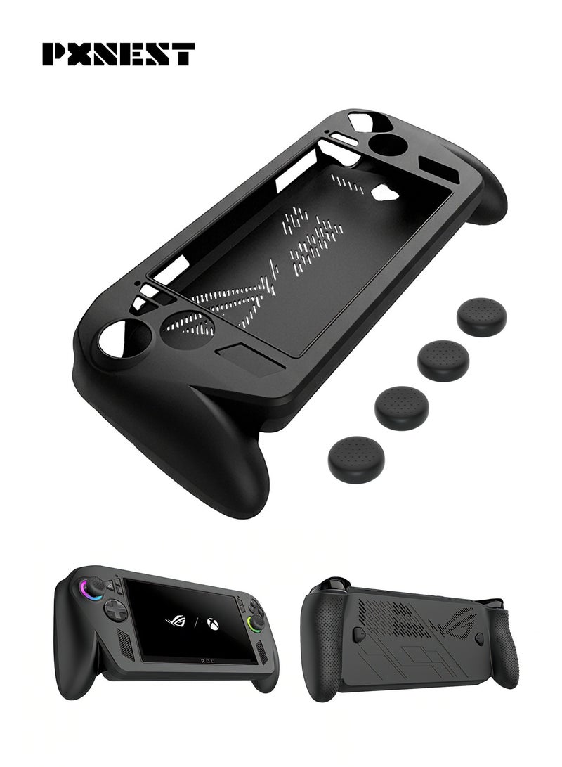 Pxnest Silicone Protective Case for ROG Ally / ROG Ally X, Anti-Slip Grip Cover with 4 Thumb Grips, Soft Protective Skin with Precise Cutouts - Image 1