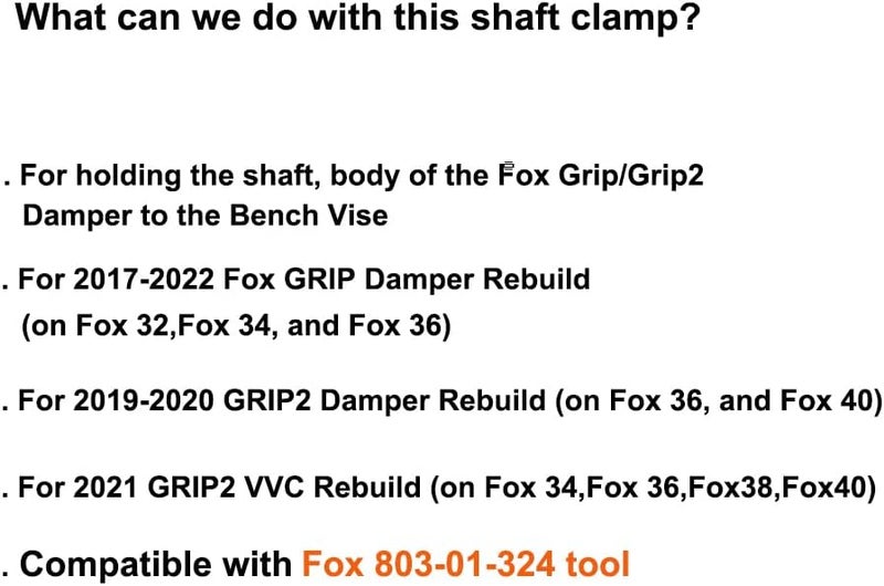 Bisrollnaa Fox GRIP and GRIP2 Damper Clamp Vise for Fox 32, 34, 36, 38, 40 Shaft - Image 2