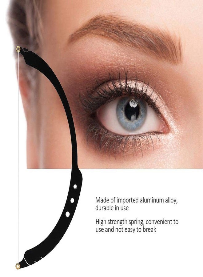yuyte Eyebrow Mapper with Strings, String/symetric brow drawing marking ruler, Microblading Line Marker Ruler Eyebrow Measuring Tool With 10pcs Thread Lines for Eyebrow Mapper(Black) - Image 1