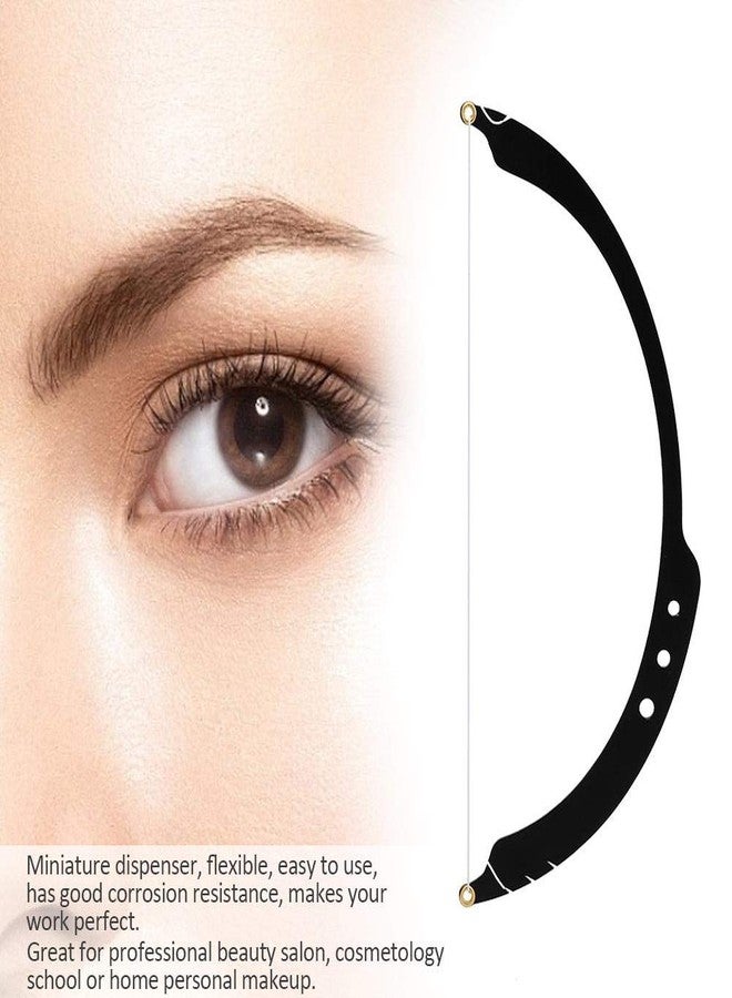 yuyte Eyebrow Mapper with Strings, String/symetric brow drawing marking ruler, Microblading Line Marker Ruler Eyebrow Measuring Tool With 10pcs Thread Lines for Eyebrow Mapper(Black) - Image 2
