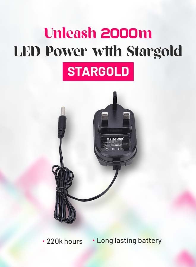 ستارجولد مصباح يدوي جذاب مقاوم للتآكل ومقاوم للتآكل هيكل من الألومنيوم قابل لإعادة الشحن 4000 مللي أمبير في الساعة بطارية ليثيوم أيون مع 3 ساعات من وقت التشغيل Cree LED مصباح بؤري قابل للتعديل و 220 لومن من ال - Image 5