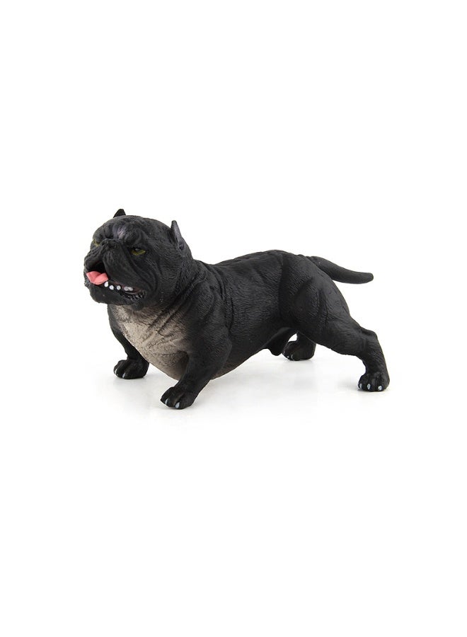 NIBEMINENT Realistic Bull Terrier Model Figurine - Highly Detailed Bulldog Toy Replica