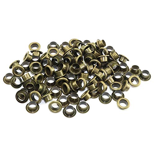RuiLing 100pcs 4mm Bronze Metal Eyelets Round Inner Hole Grommets DIY Rivet Leathercraft Accessories Air-Hole for Shoes Belt Bag Tag Clothes Scrapbook - Image 4