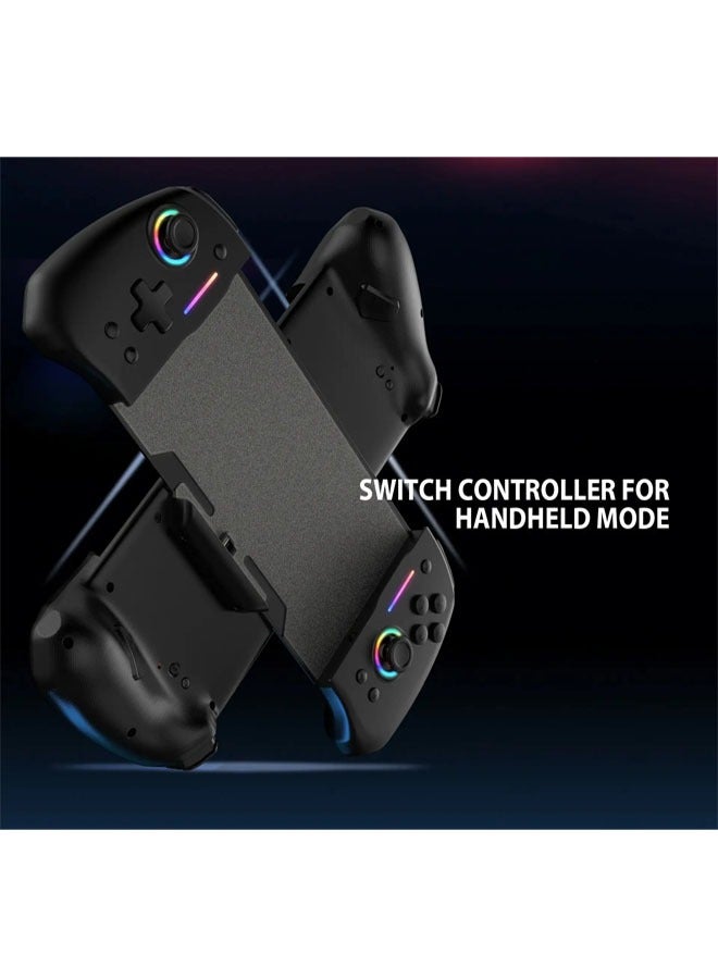 General switch wired gamepad left and right controller with RGB light handle Ys45  - Image 2