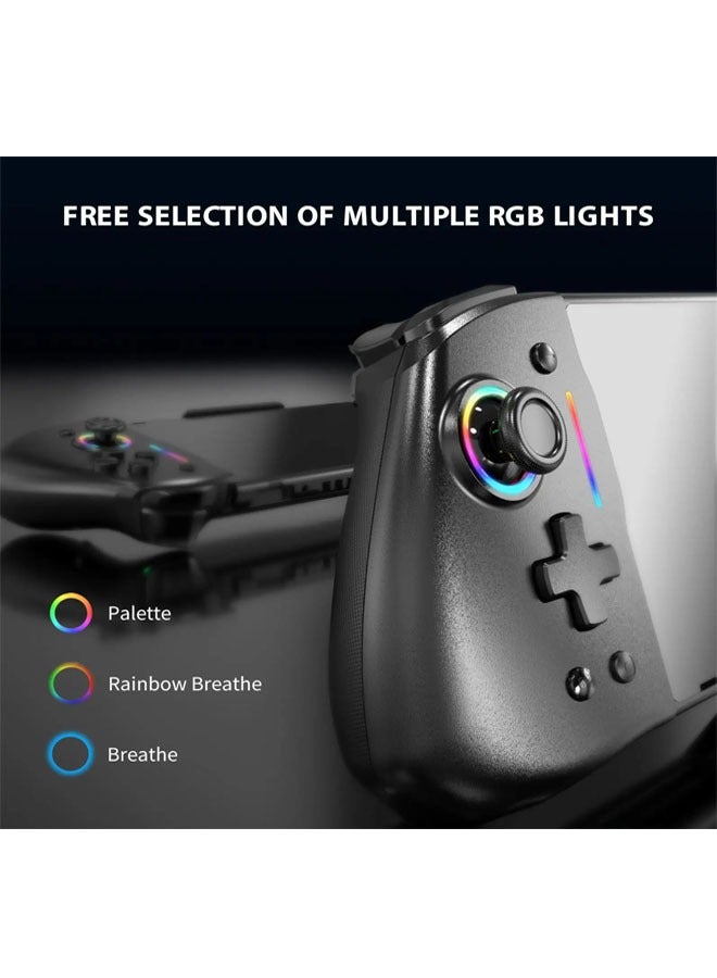 General switch wired gamepad left and right controller with RGB light handle Ys45  - Image 3