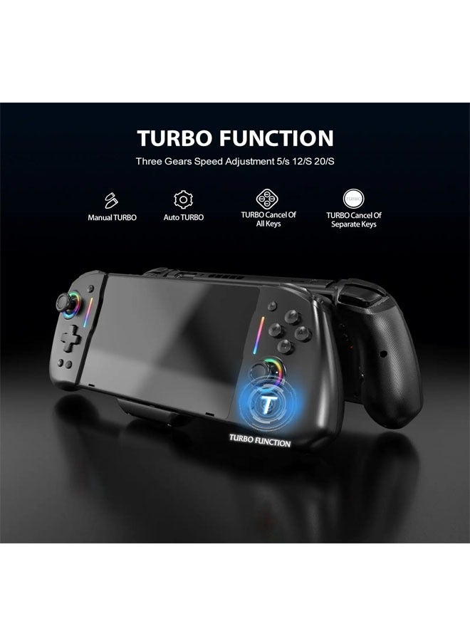 General switch wired gamepad left and right controller with RGB light handle Ys45  - Image 4