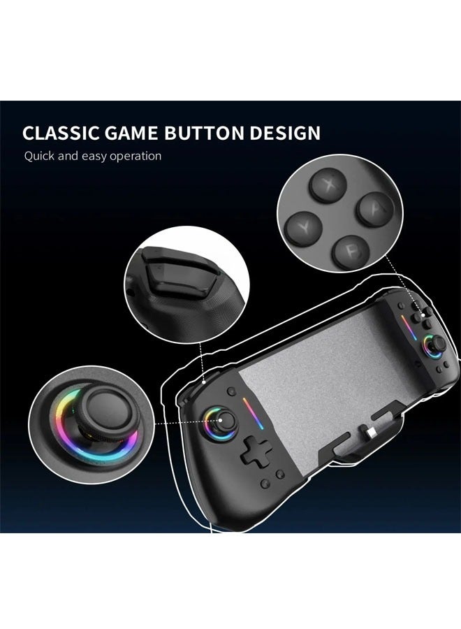 General switch wired gamepad left and right controller with RGB light handle Ys45  - Image 5