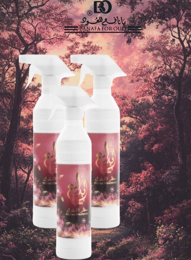 Banafa 3 Pieces Ebdaa Air Freshener 500ML - Image 1