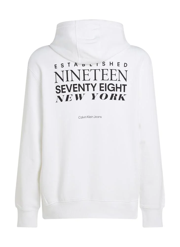 Calvin Klein Jeans Graphic Print Drawsrting Hoodie