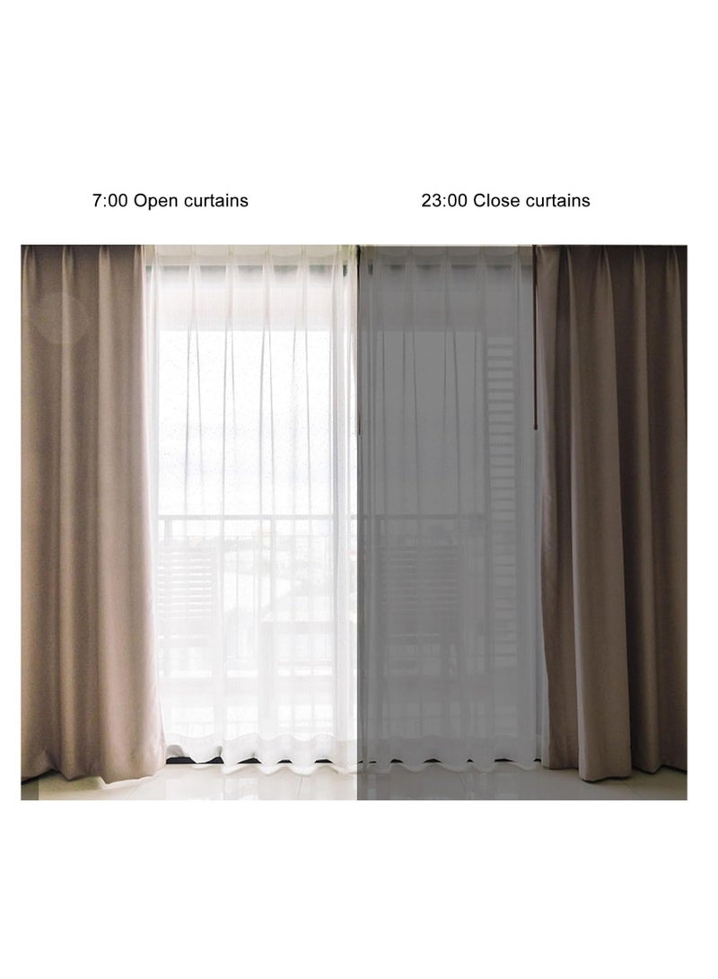 Automatic Curtain Opener, BT Remote Control Smart Curtain with Voice Control Smart Curtain Opener Electric Curtain Motor Timer APP Control  with Quiet Mode - Image 3