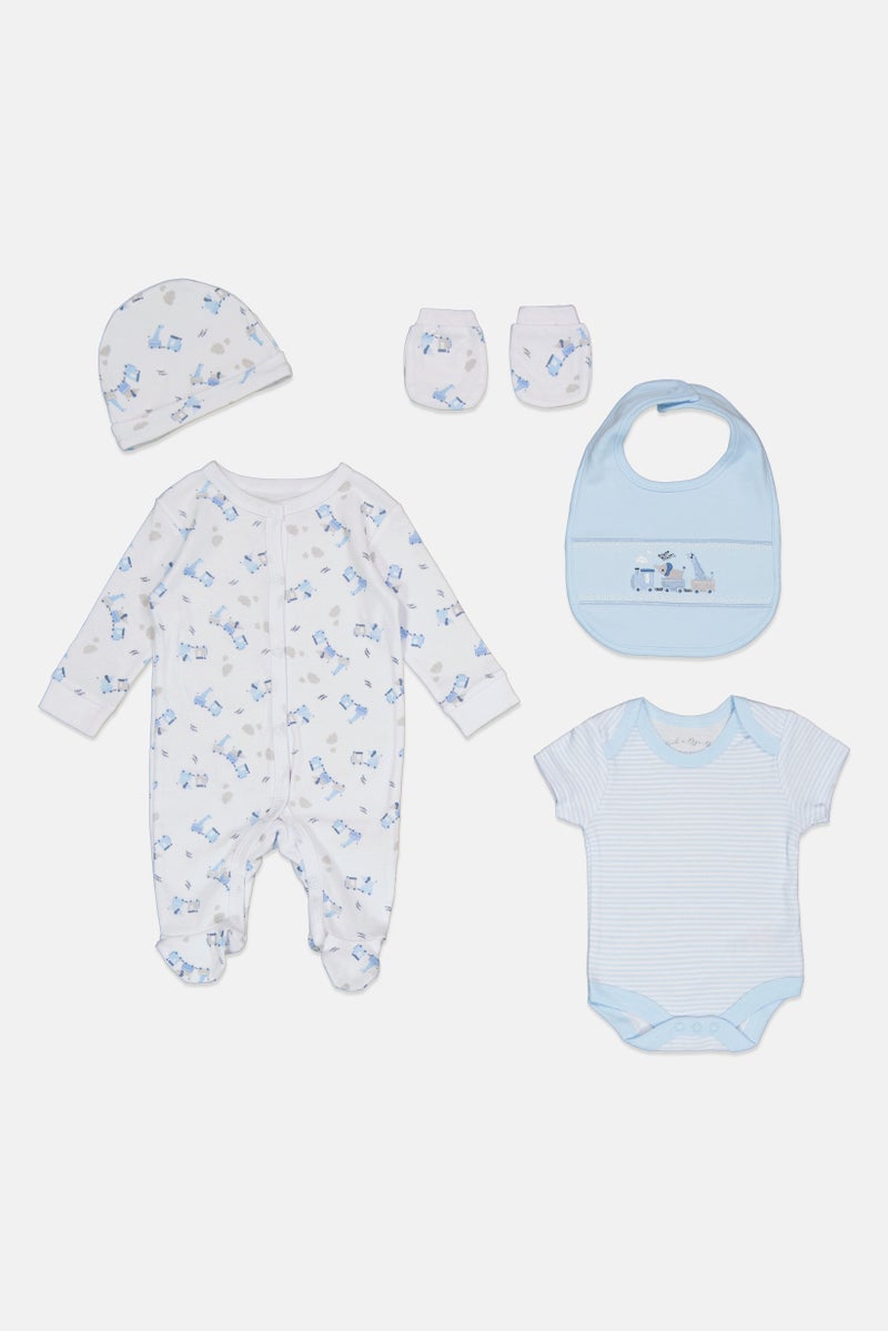 Rock-A-Bye Baby Boutique Toddlers Boy 5 Pieces Graphic Hanging Gift Set, Multicolor  - Image 3