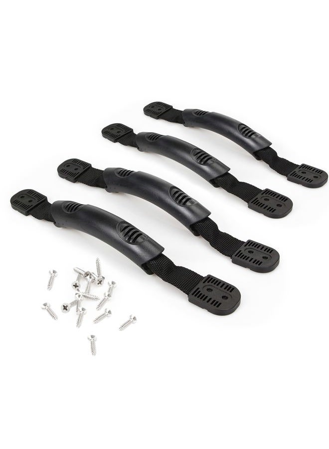 Boncas Replacement Kayak Side Mount Carry Handles with Hardware Soft Grip Handle Durable Webbing Heavy Duty Canoe Handle Kit (4 Pack) - Image 1