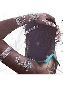 ivana's Heena Mehandi Tatto Stencil Set For ; Hand ; Body ; Fingure ; Face ; Heena Art Temporary Tatto For Kids Girls & Women Design Niv372  - Image 4