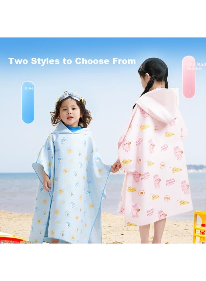 JD.com Jd Kids Quick Dry Hooded Bath Towel For Boys And Girls, Swimming Towel With Hood, Absorbent Towel For Kids, Spa Bathrobe, Beach Towel - Image 4