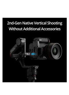 dji DJI RS 4 Pro, 3-Axis Gimbal Stabilizer for DSLR & Cinema Cameras Canon/Sony/Panasonic/Nikon/Fujifilm, 2nd-Gen Native Vertical Shooting, 4.5kg (10lbs) Payload, Dual Focus & Zoom Motors  - Image 2