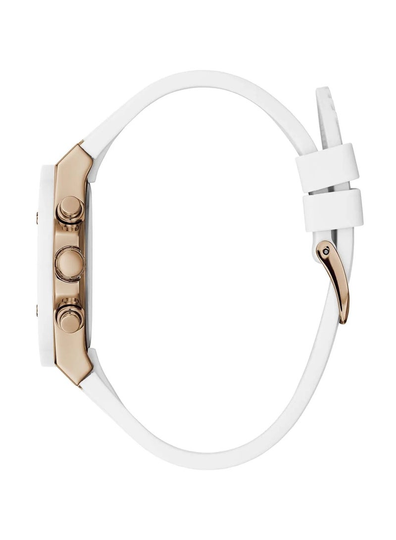 جس ساعة GUESS النسائية متعددة الوظائف باللون الذهبي الوردي - GW0030L3 - Image 5